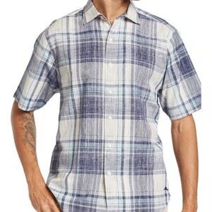 Tommy Bahama Paradise Plaid Coastline Button Up Short Sleeves Classic Mens XXL